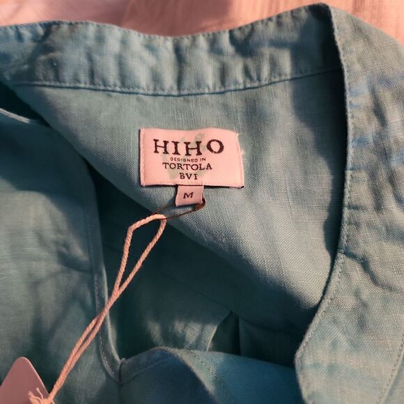 HiHo Ladies Capri Blue Linen Bananakeet Dress - Size Medium - Picture 4 of 5